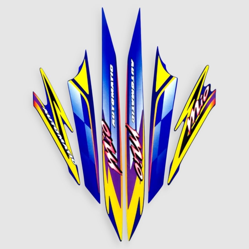 STRIPING YAMAHA MIO SPORTY 2004 BIRU