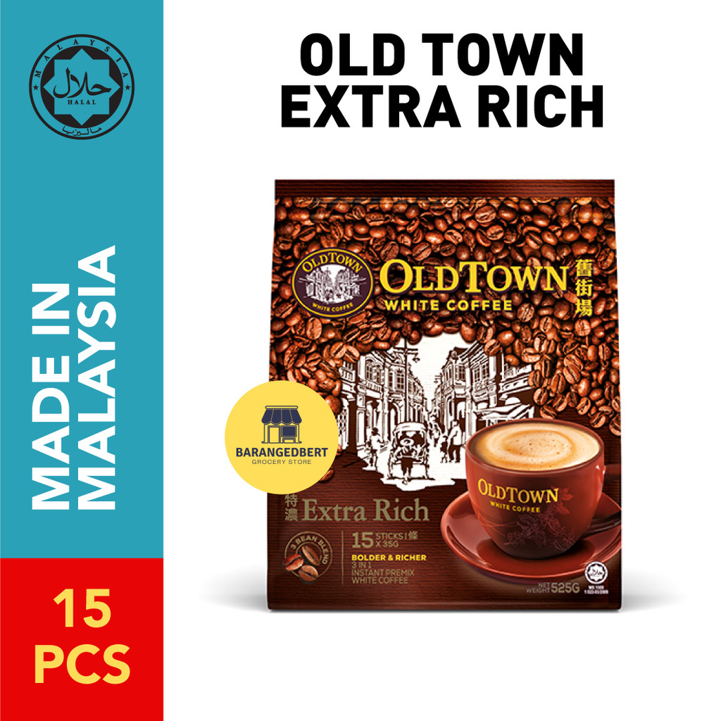 

KOPI OLDTOWN 3in1 Extra Rich / Lebih Kaw White Coffee Malaysia (15 pcs)
