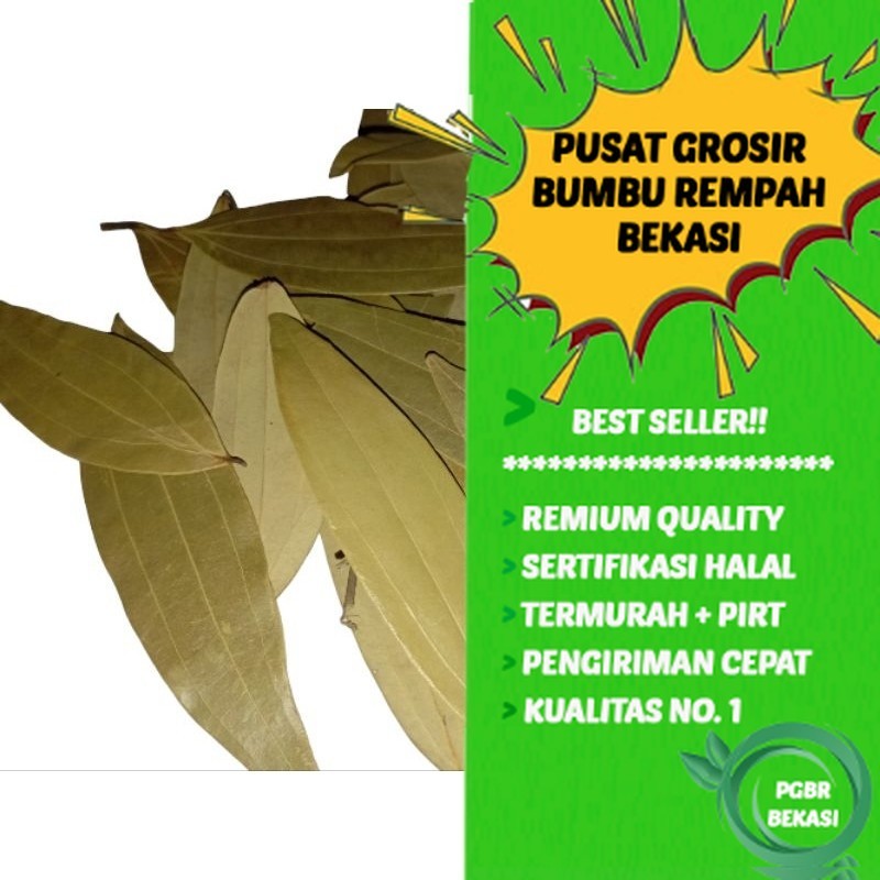 

Daun salam india / salam arab (waraq laur) 10 gram / Grosir Kebuli Bekasi