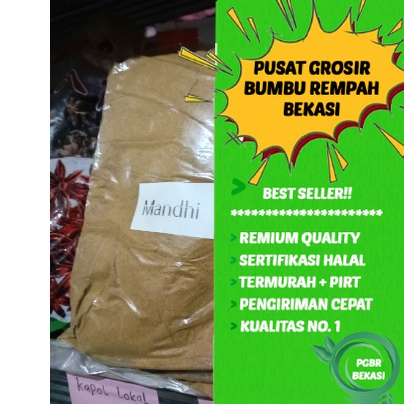 

Bumbu nasi mandhi 1kg untuk 45 kg beras wangi khas timur tengah Grosir / Grosir bumbu mandhi Bekasi