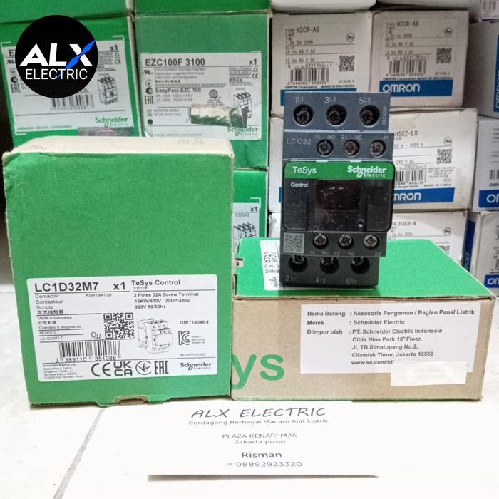 LC1D32M7 KONTAKTOR SCHNEIDER LC1D32M7 220V