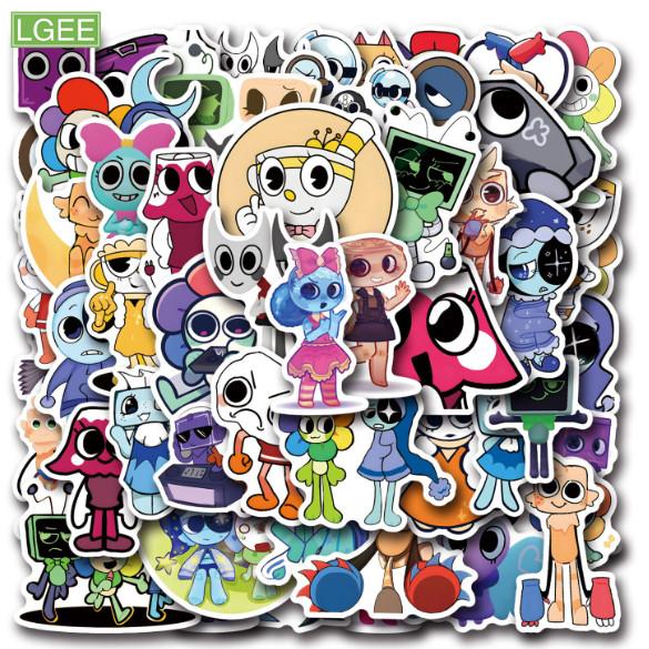 

50 One Piece, Pikachu Graffiti Personalized Cartoon Decoration DIY Stickers Waterproof