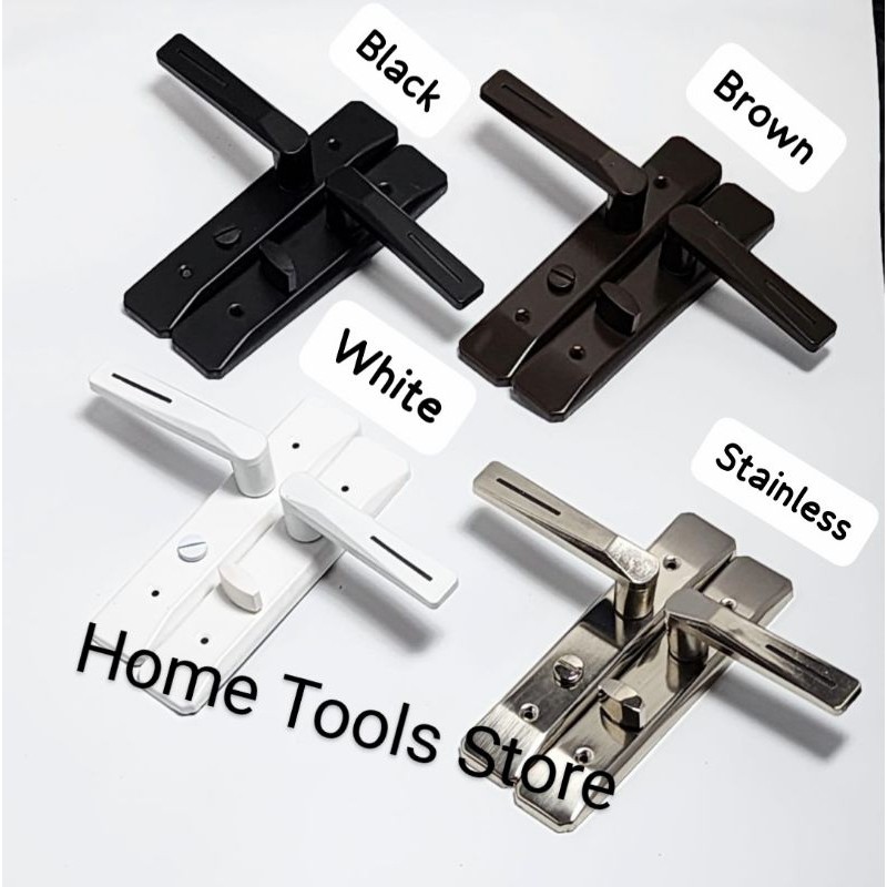 kunci pintu WC kamar mandi - Gagang WC - Handel Set Kunci Kamar Mandi Hitam - Gagang Pintu Toilet
