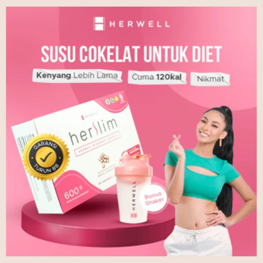 

Herwell Herslim - Susu Coklat Untuk Diet Meal Replacement /Detox Slim BPOM HALAL BEST SUPLEMENKU