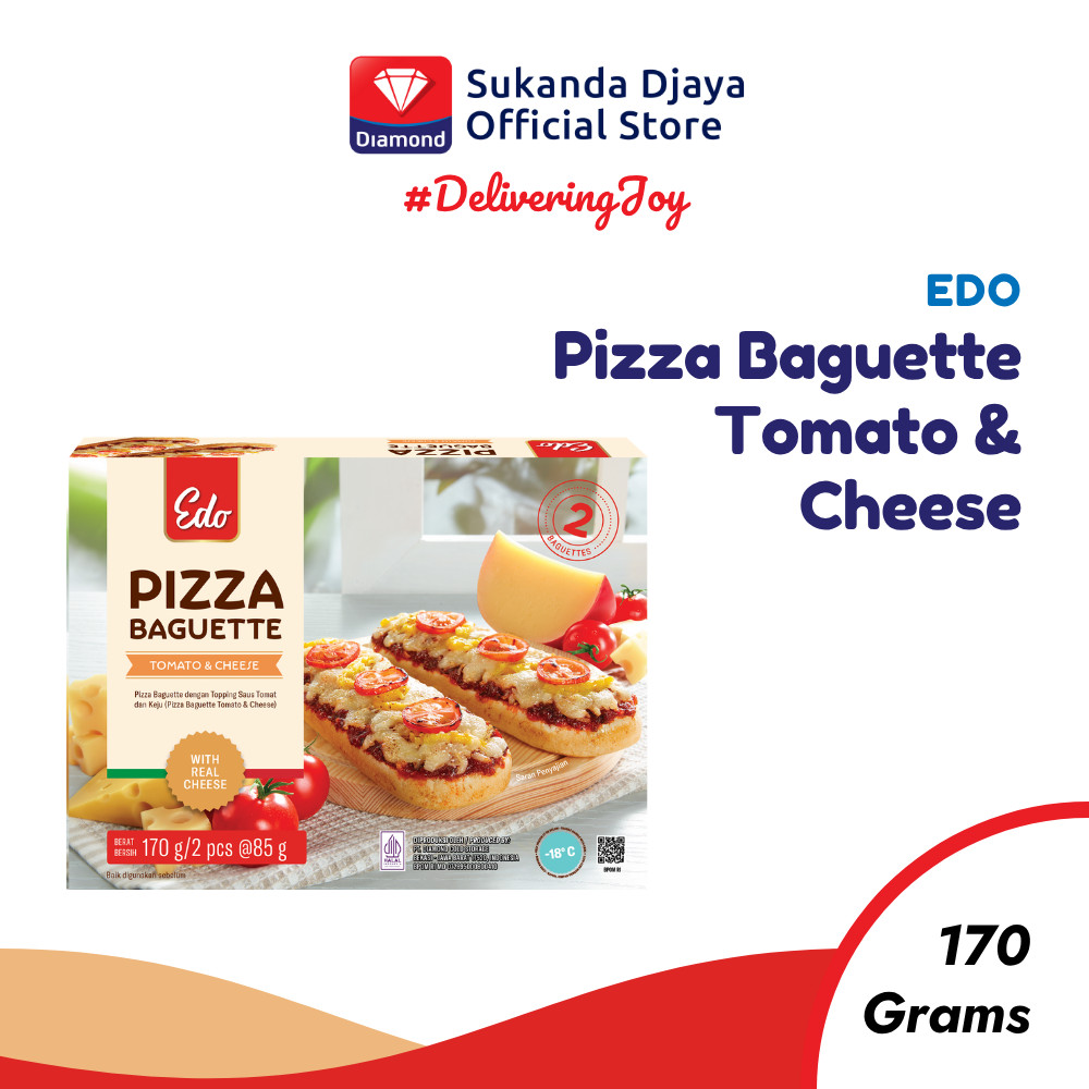 

Edo Pizza Baguette Tomato & Cheese 170 Gr