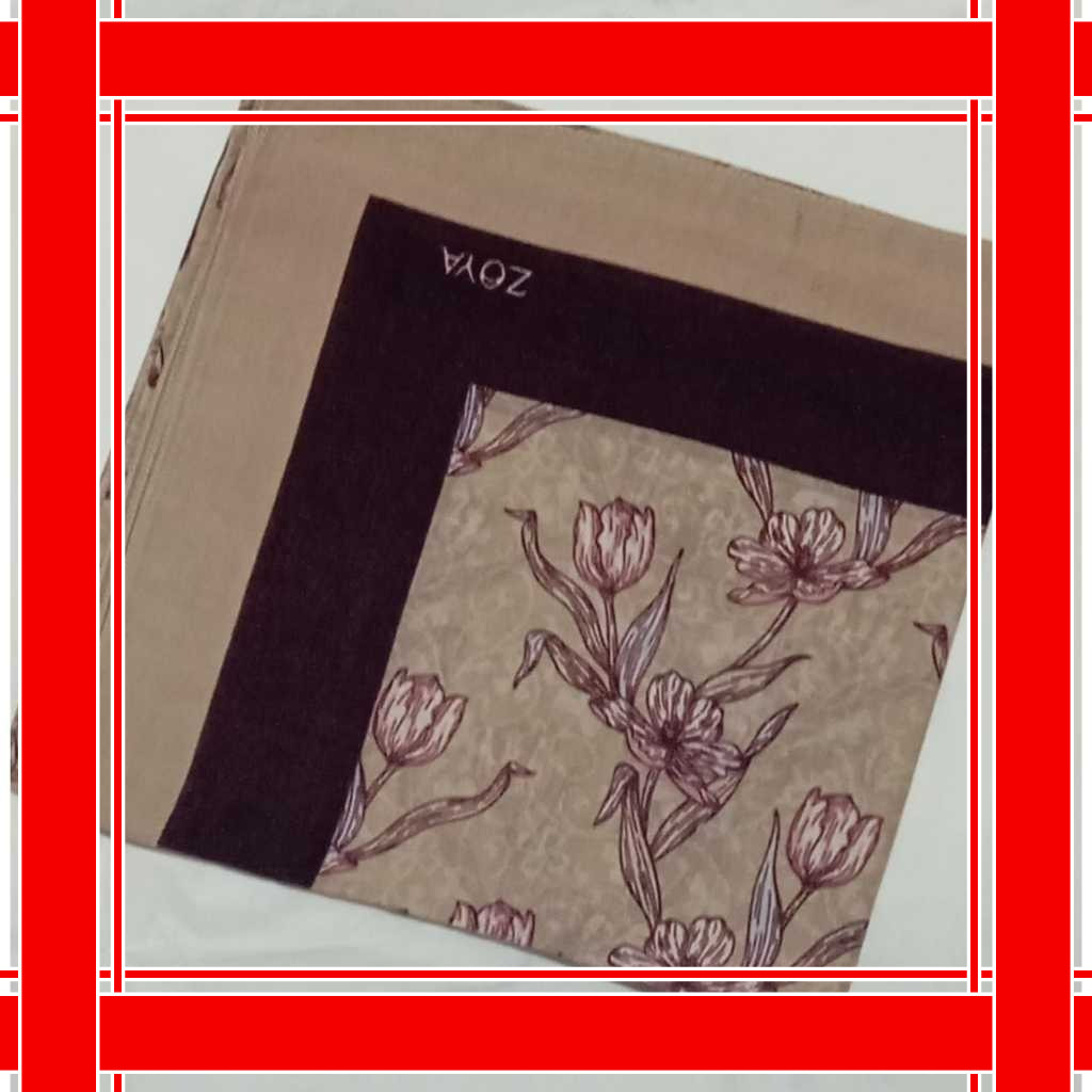 Alora Premium Zoya Scarf Kerudung Segiempat Tetra Scarf Alora Zoya Segiempat