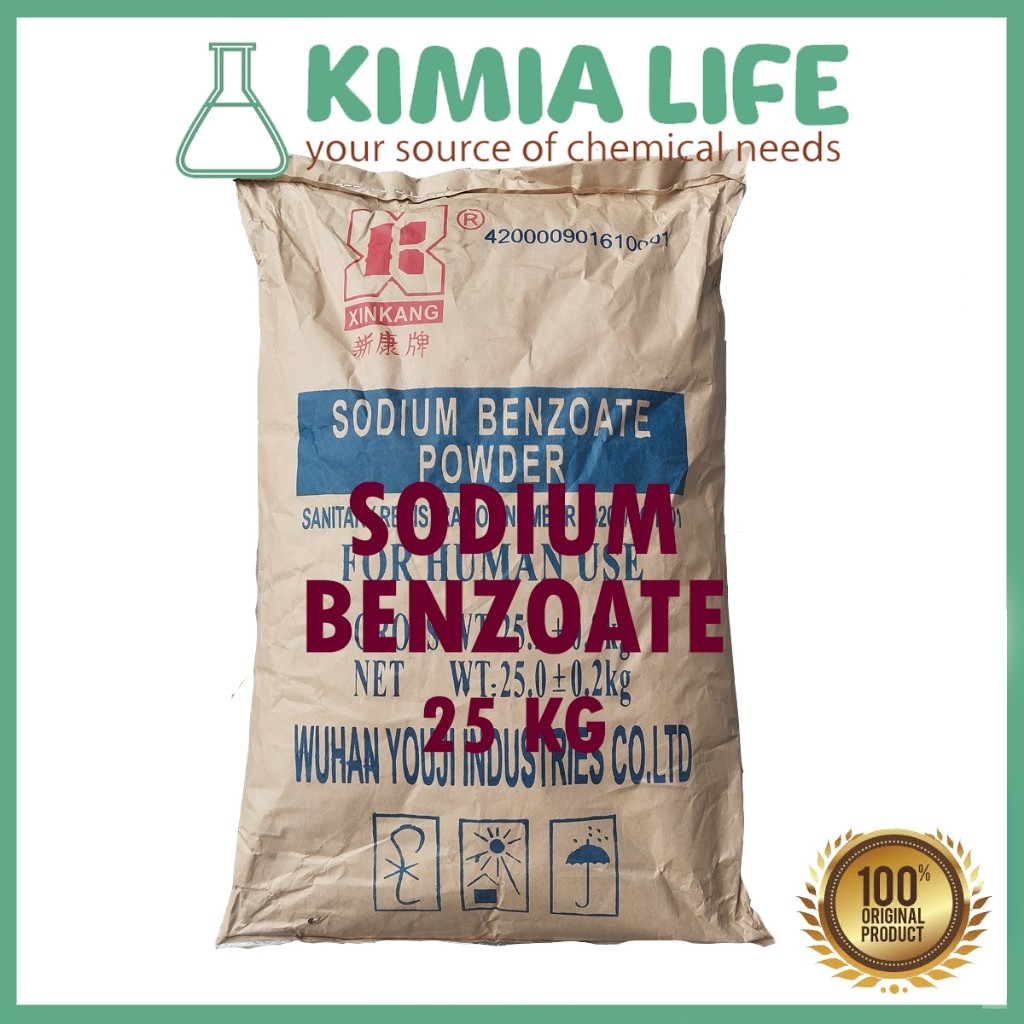 

Sodium Benzoat / Natrium Benzoat / Pengawet Makanan dan Minuman - 25 KG
