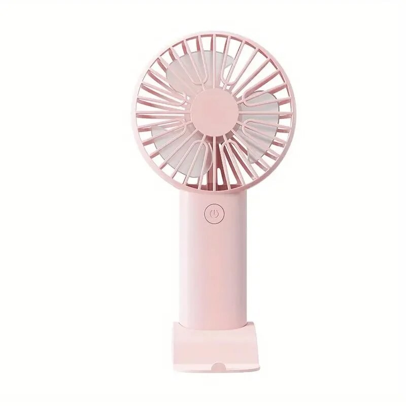 Mini USB  arging Handheld Fan Desktop Small Fan With Mobile Phone Holder Portable And Simple Outdoor