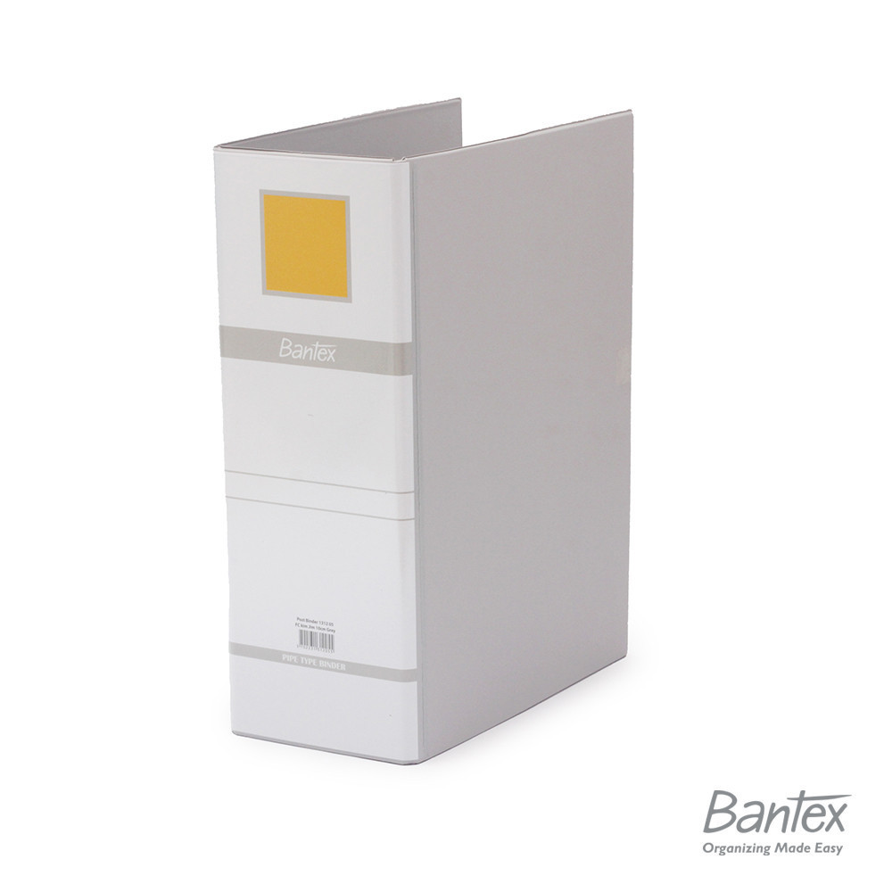 

New [Stationery Spectrum] Bantex Post Pipe Binder 2 Ring 10cm Folio Grey 1312 05Premium
