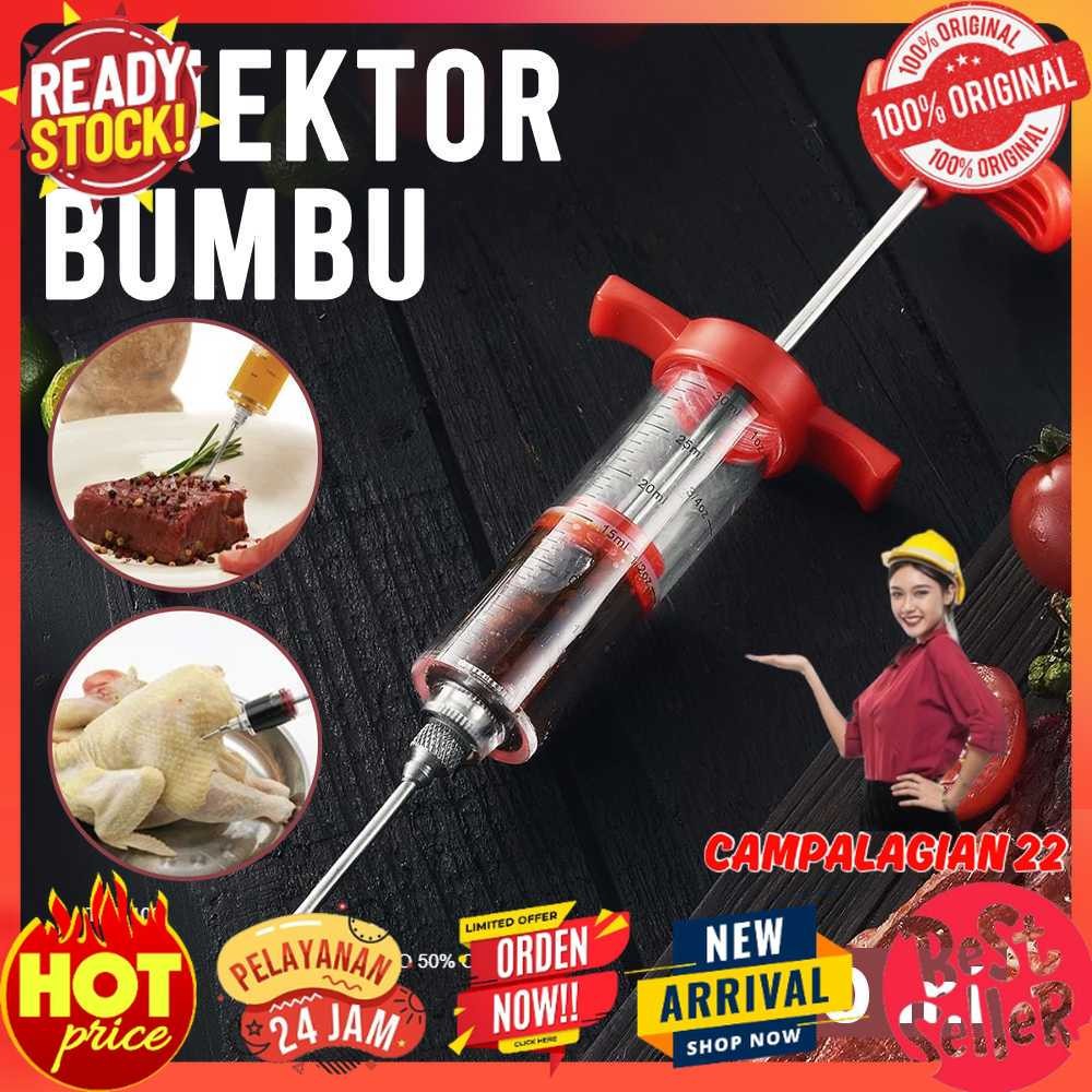 

Delidge Injektor Bumbu Marinasi Daging BBQ Seasoning Injector - HC117