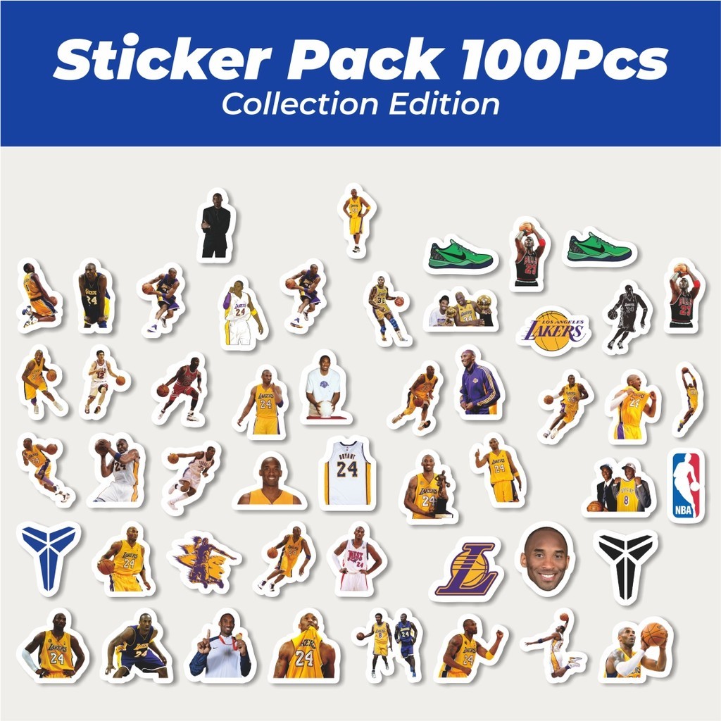 

Hot Sticker Kobe Bryant Sticker Lucu Anti Air Stikers Berperekat Waterproof Sticker Decal Buat Motor Helm Buku Journal Koper Casing HP Laptop Botol Minum