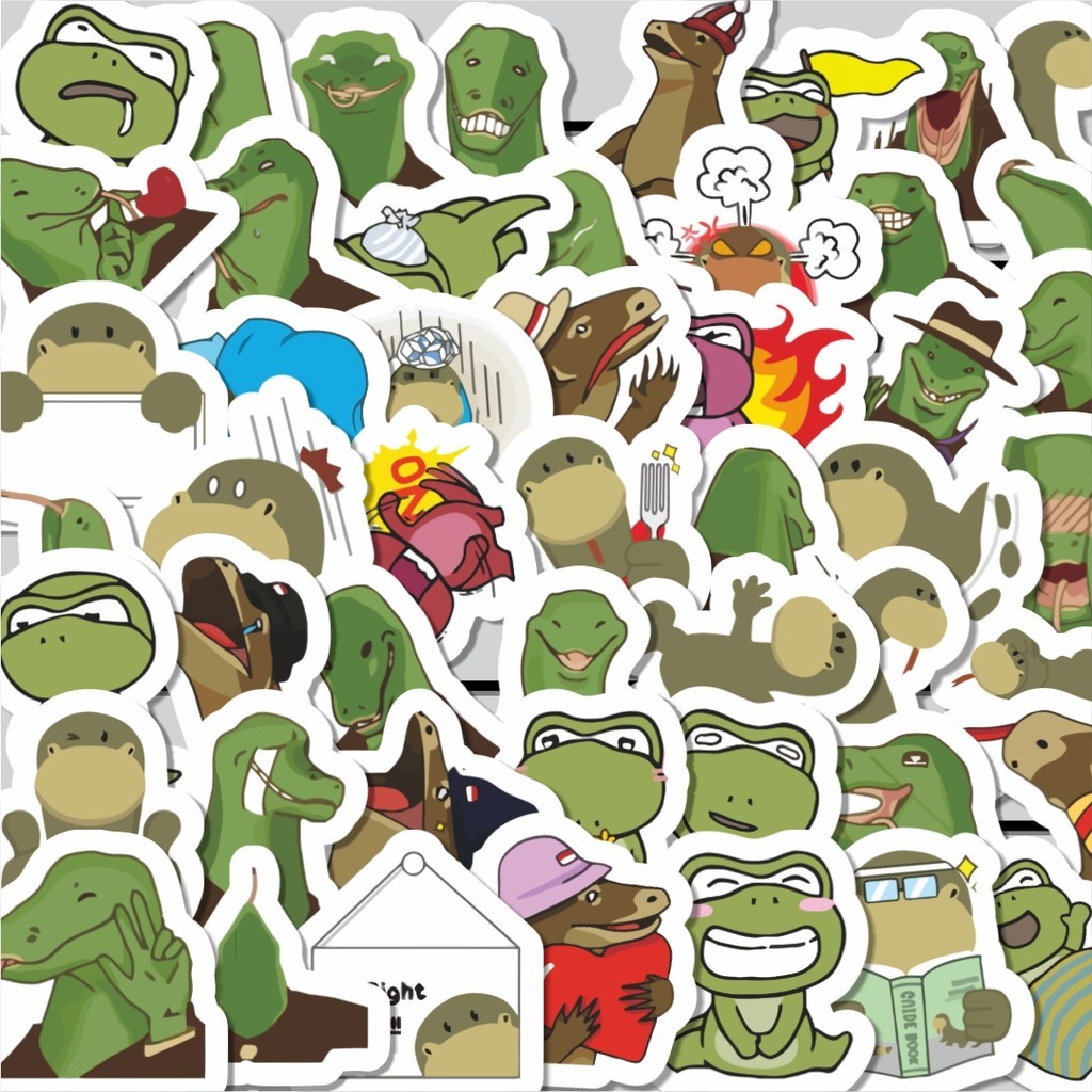 

Stiker Cutting Pack Sticker Hewan Komodo Isi 100Pcs Series Aesthetic Lucu Keren Untuk Koper Bahan Vynil