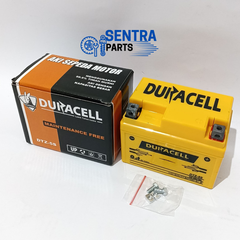 ACCU AKI KERING KARISMA DTZ5S BATERAI MOTOR KERING DRCELL