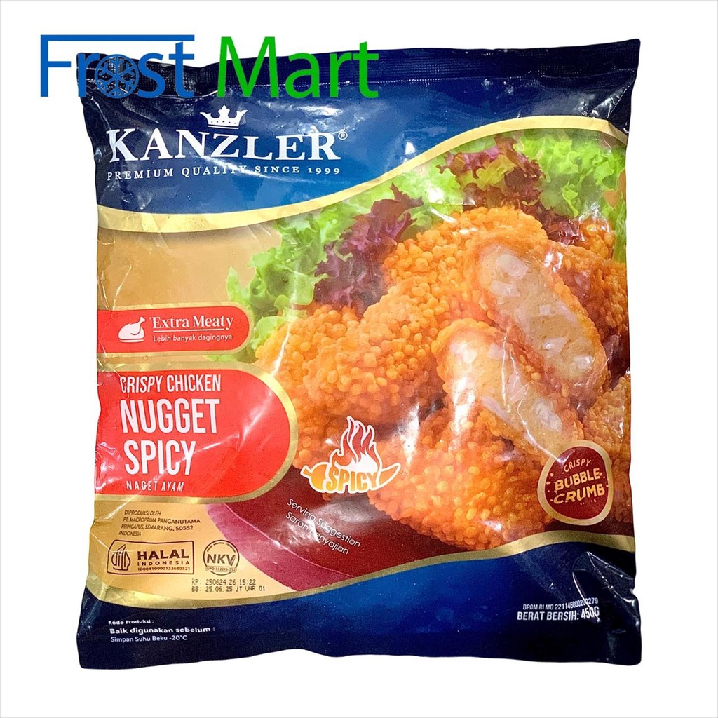 

Kanzler Crispy Chicken Nugget Spicy 450 Gram