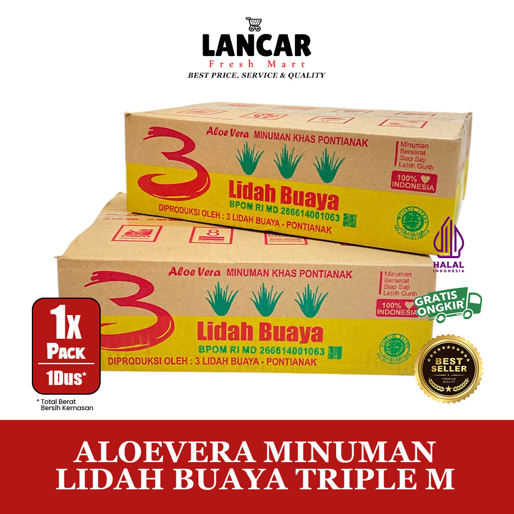 

ALOEVERA MINUMAN LIDAH BUAYA TRIPLE M 1 DUS
