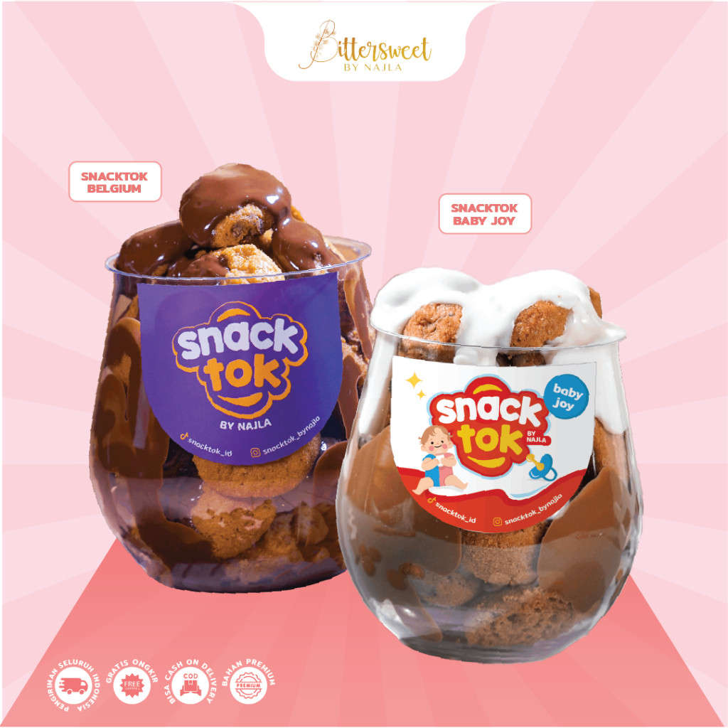 

2 Snacktok Full Cookies ( Belgium + Baby Joy ) [ Best Price ]