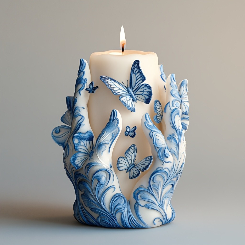 

Hand-held Candle Mold, Resin Silicone Mold, Suitable for DIY Craft Molds of Plaster, Candles, and Ornaments,