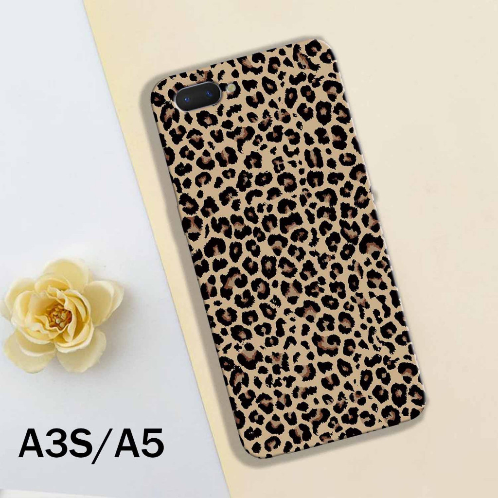 Case Hp - OPPO A3S-A5 - Casing Hp - OPPO A3S-A5- ELZORA._ID   - Case Motif Leopard - Fashion Case Es