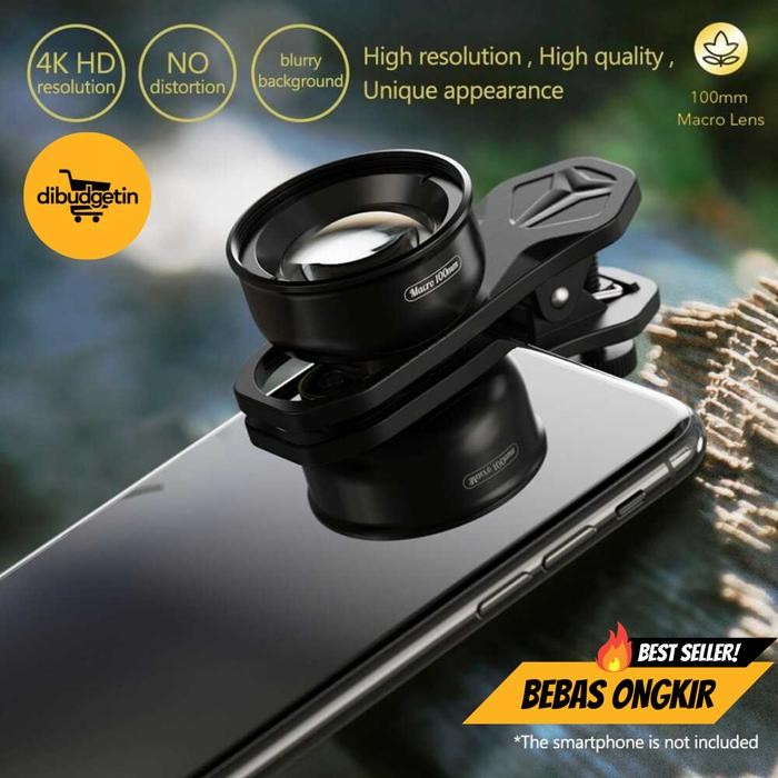 APEXEL Lensa Kamera Smartphone Macro Lens Universal HD 100mm - APL-HB100mm