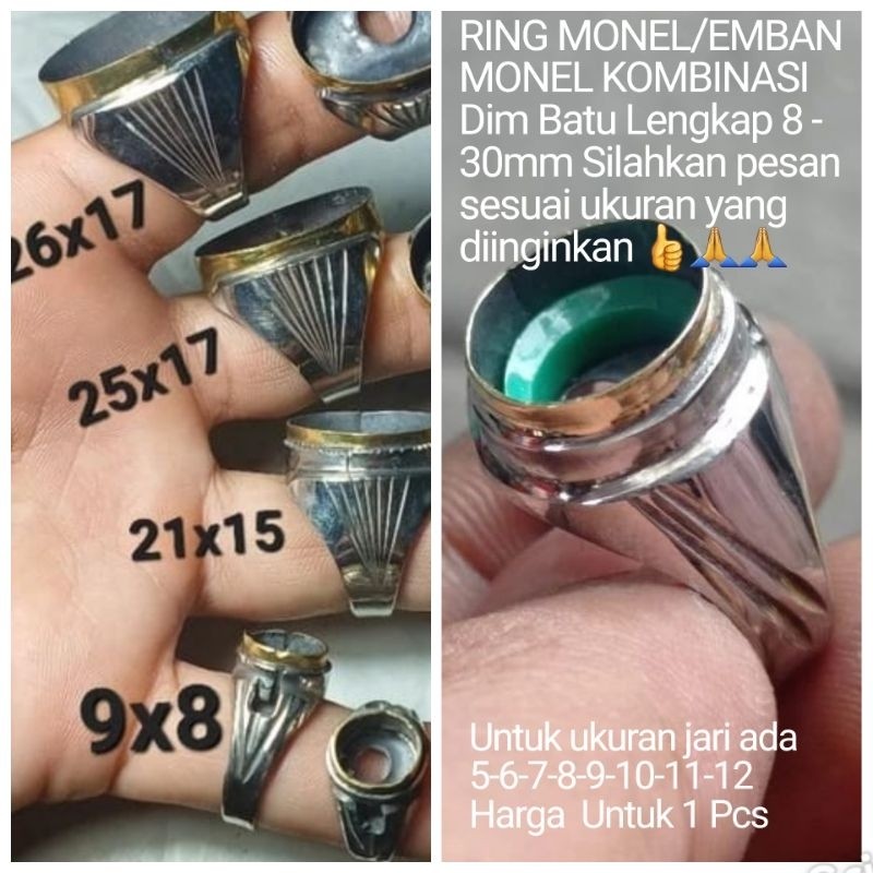 EMBAN MONEL / RING MONEL KWALITAS HALUS HARGA UNTUK 1 PCS