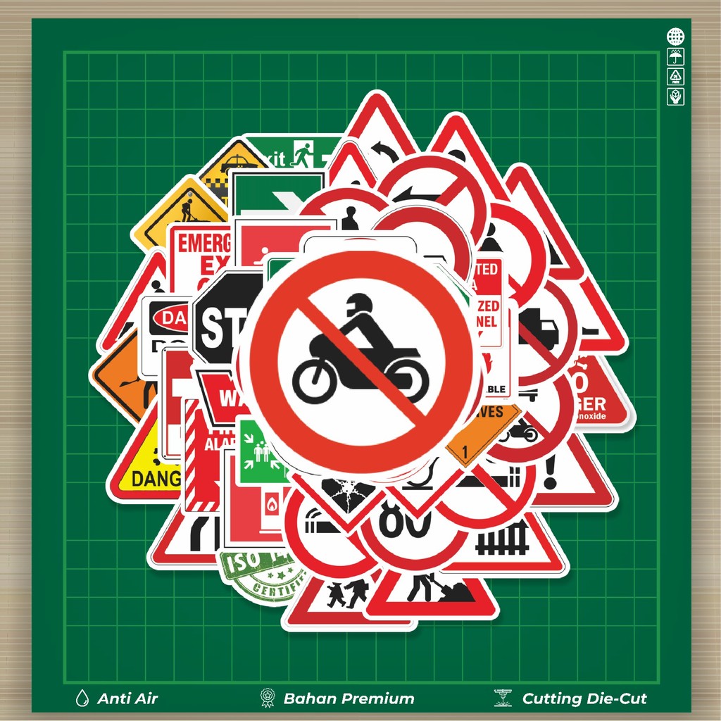 

HOT 50 PCS STIKER Stiker Keselamatan & Simbol Operasional Stiker Fashion Cars Decal Dingin Kartu Album Custom Vinyl Anti Air- Sticker Aesthetic Buku Journal Koper Casing HP Tablet Laptop Helm Motor Botol Minum
