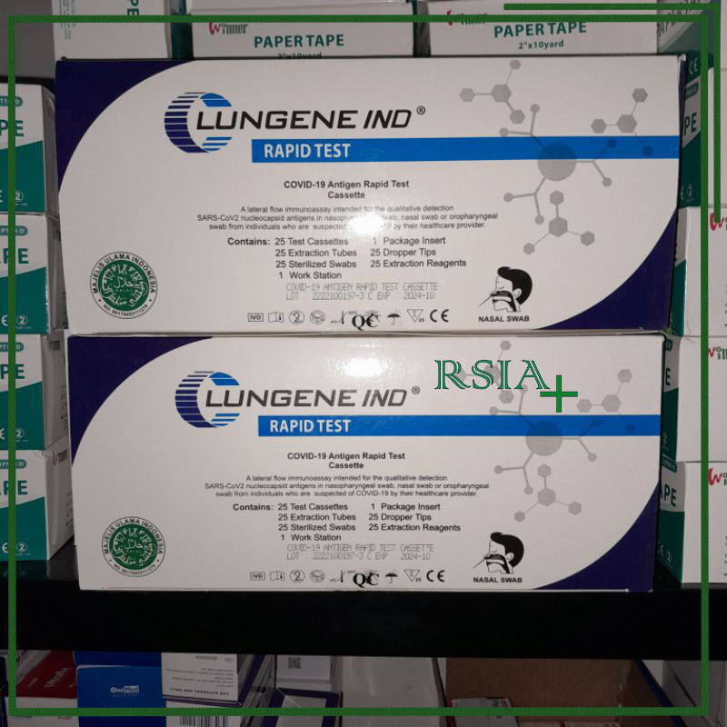 Alat Cek Antigen Alat Test Swab Antigen Alat Cek Covid Anti Gen Clungene/box RSIA
