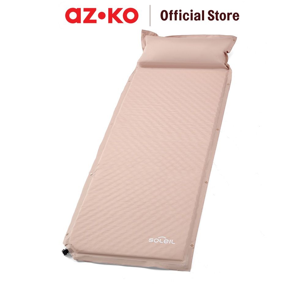 AZKO Soleil Matras Angin Lipat Pongee - Krem Beige Sleeping Pad Matras Camping Alas Tidur Camping Ka