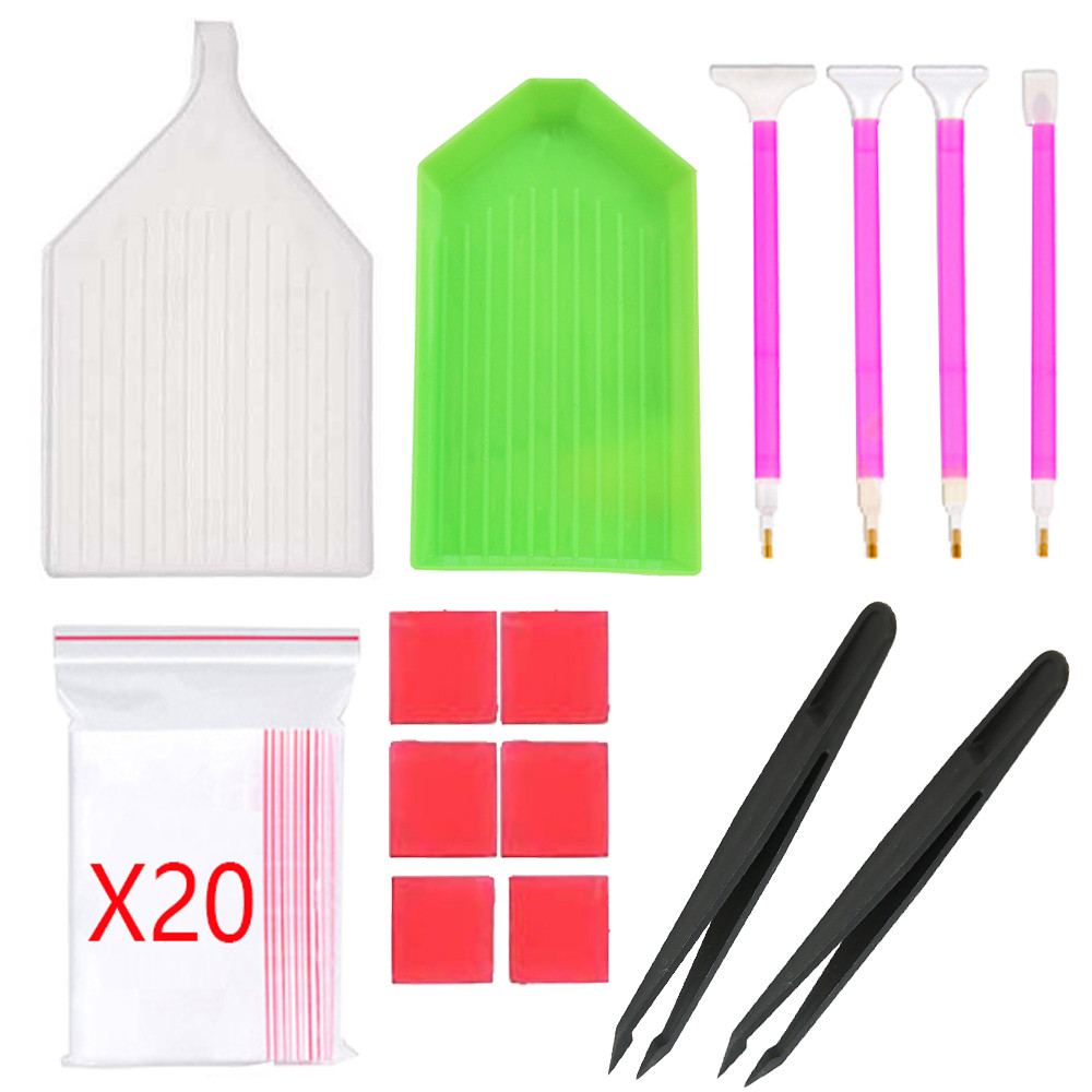 

Diamond Painting Tools with Diamond Embroidery Box and Multiple Sizes Painting Pens for Adults to Make Art Craft