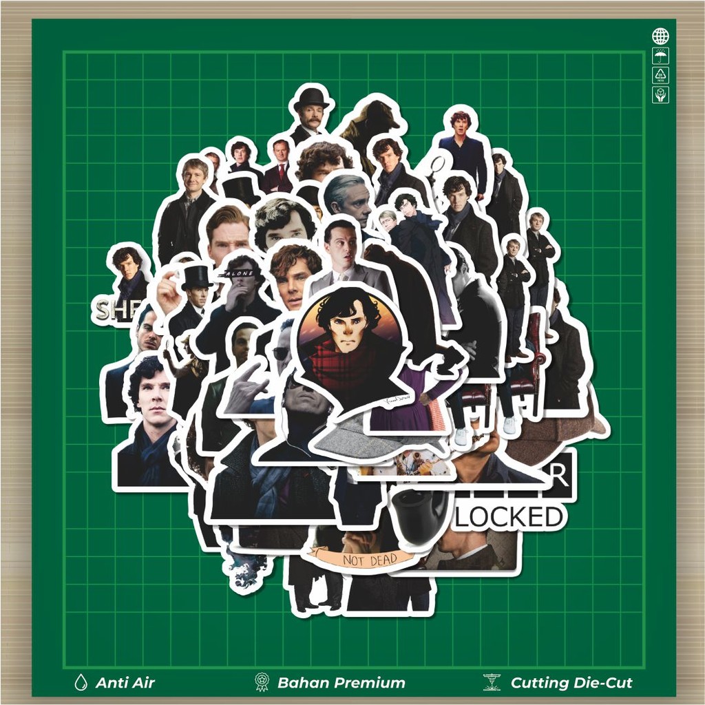 

HOT 50 PCS STIKER Stiker Sherlock Series Stiker Fashion Cars Decal Dingin Kartu Album Custom Vinyl Anti Air- Sticker Aesthetic Buku Journal Koper Casing HP Tablet Laptop Helm Motor Botol Minum