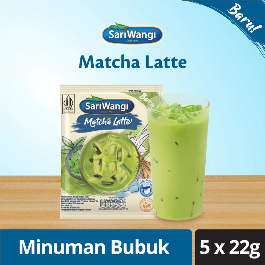 

SARIWANGI MATCHA LATTE 5 x 22gr (110Gr)