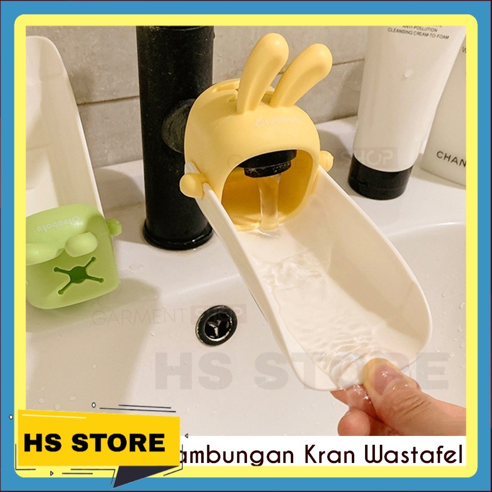 Penyambung Kran Cuci Tangan Wastafel Silikon Karakter Lucu Pemanjang Kran Faucet Extender