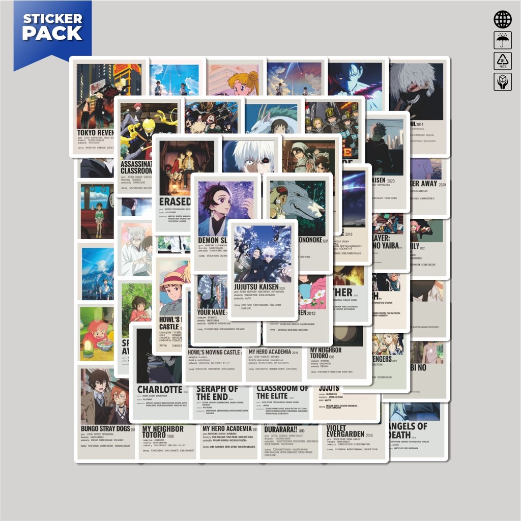 

[100PCS]Stiker Pack Stiker Comics Magazine Aesthetic Vinyl Anti Air Dekorasi Sticker Laptop Buku Journal Koper Helm Casing HP Gitar Helm Skateboard