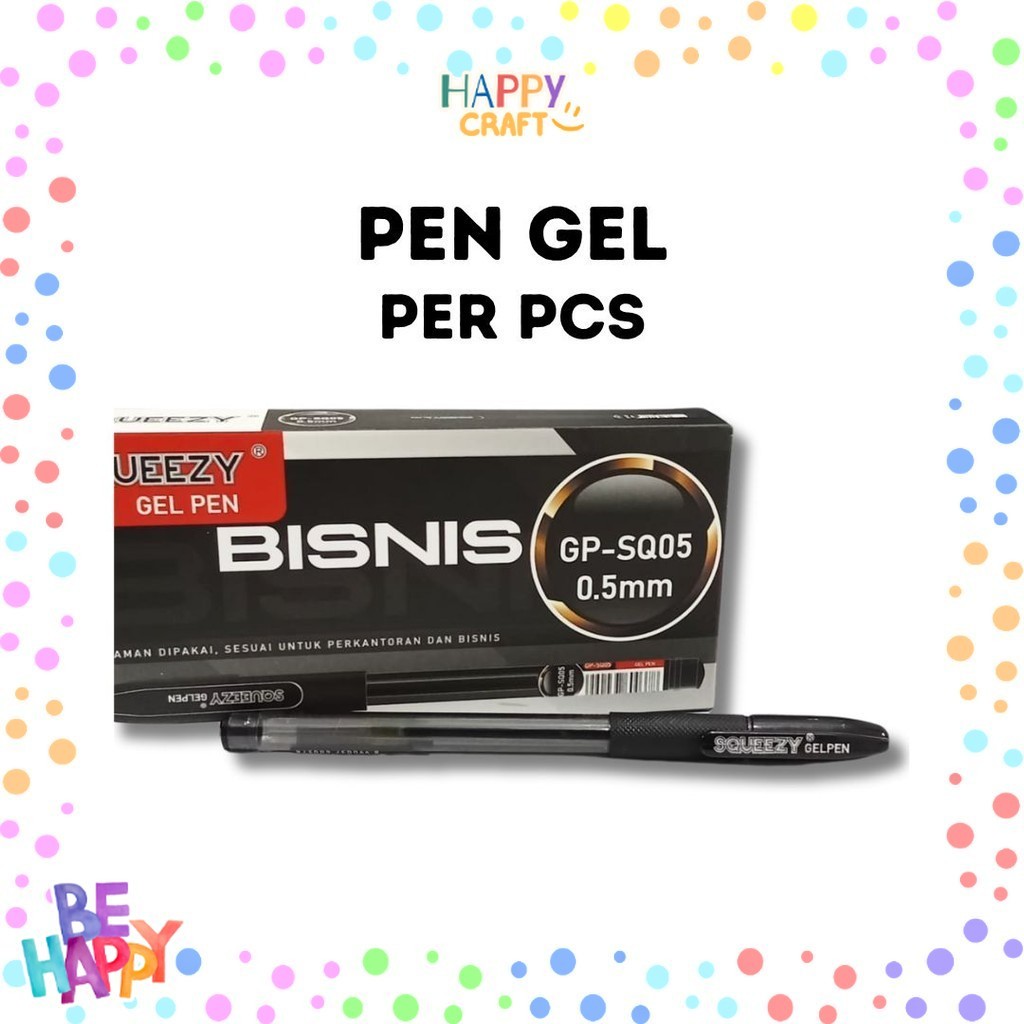 

Pulpen Gel Pen Bisnis Tinta Hitam 0.5 mm