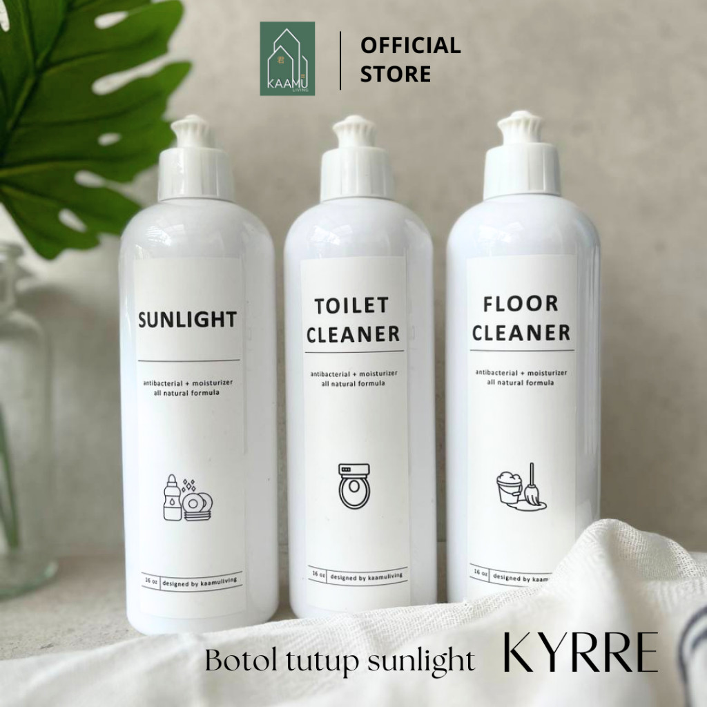 KOKORO - Kyrre series 1 tutup model sunlight fliptop popit putih tinggi tall botol sabun cuci piring