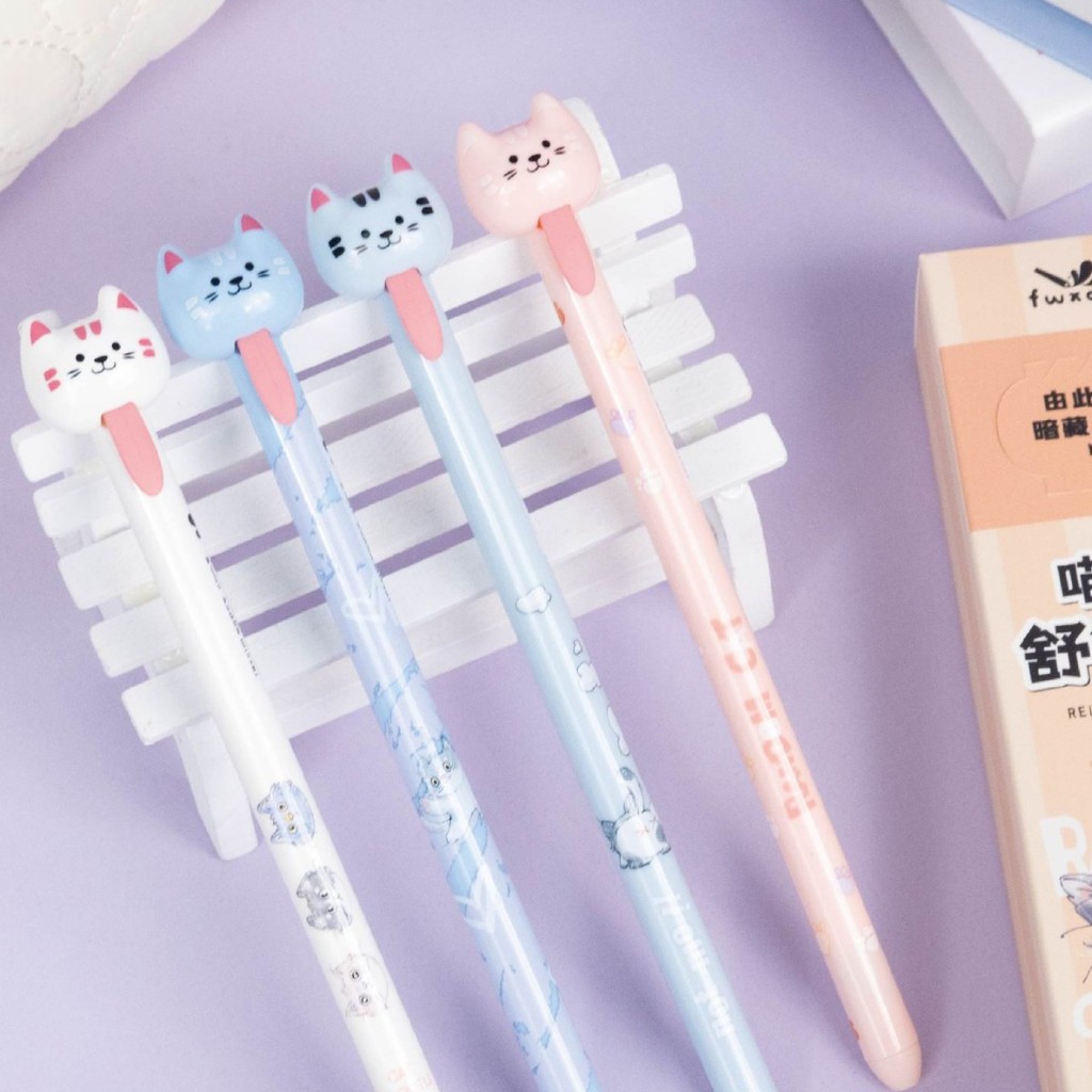 

Pena Karakter Kucing Lucu Pulpen Anak Motif Kucing Lidah Kucing Keluar