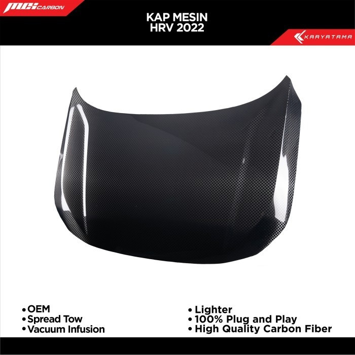 Kap Mesin Carbon HRV 2022 - 2025 OEM Style | MCI Carbon by Karyatama