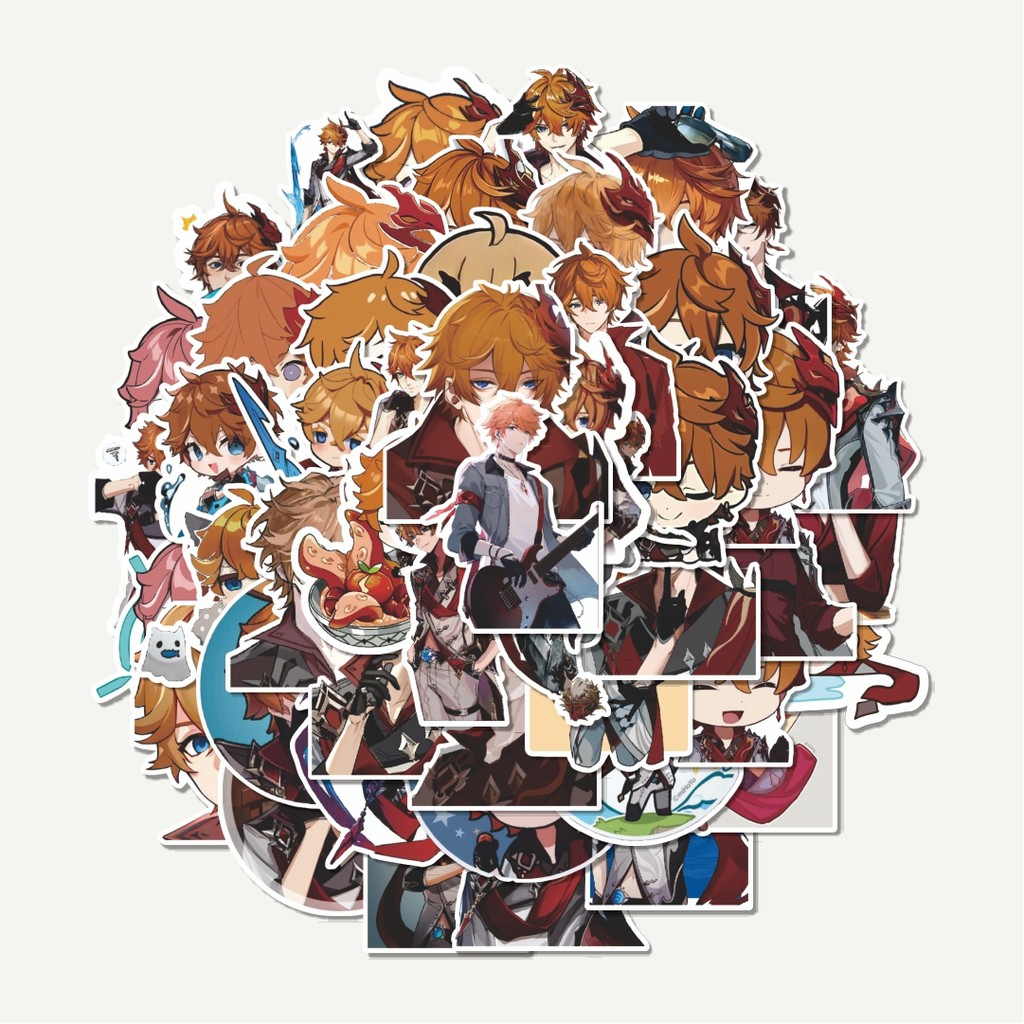 

Sticker Pack Stiker Anime Genshin Impact Tartaglia | Sticker TUMBLR | Stiker LAPTOP KOPER HELM