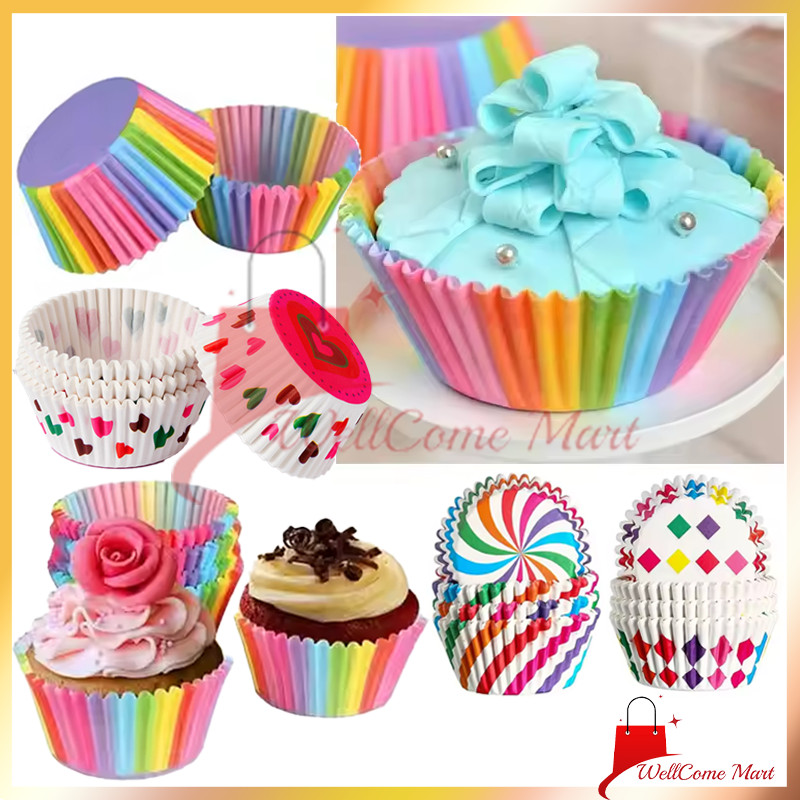 Paper Cupcake 100pcs / Paper Cupcake Muffin Case