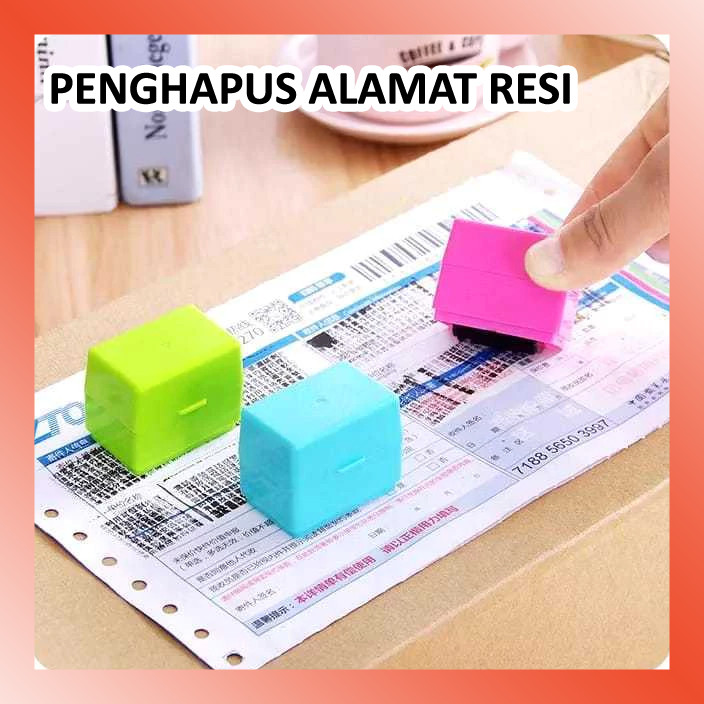 

LAMMORO > TG93 Stamp Penghapus ALAMAT Resi Paket Roller Stempel Pelindung Data Identitas Barang Belanja Online Privasi 39A2