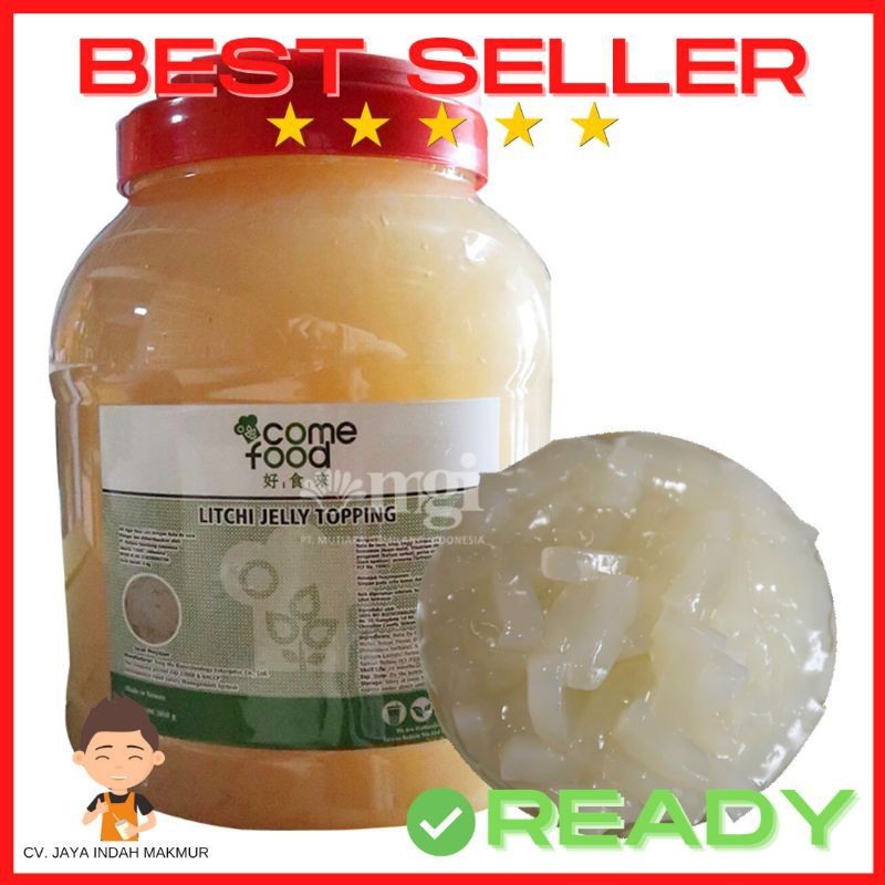 

KIT Lychee Jelly Topping Minuman Taiwan COME FOOD 4kg | Leci Jeli