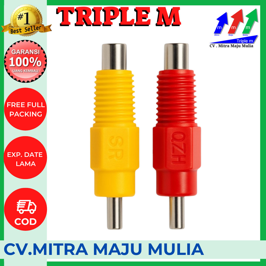 NIPPLE DRAT MERAH KUNING - NIPEL DRAT MERAH KUNING / Nipple Ayam Broiler / Alat Ternak Ayam