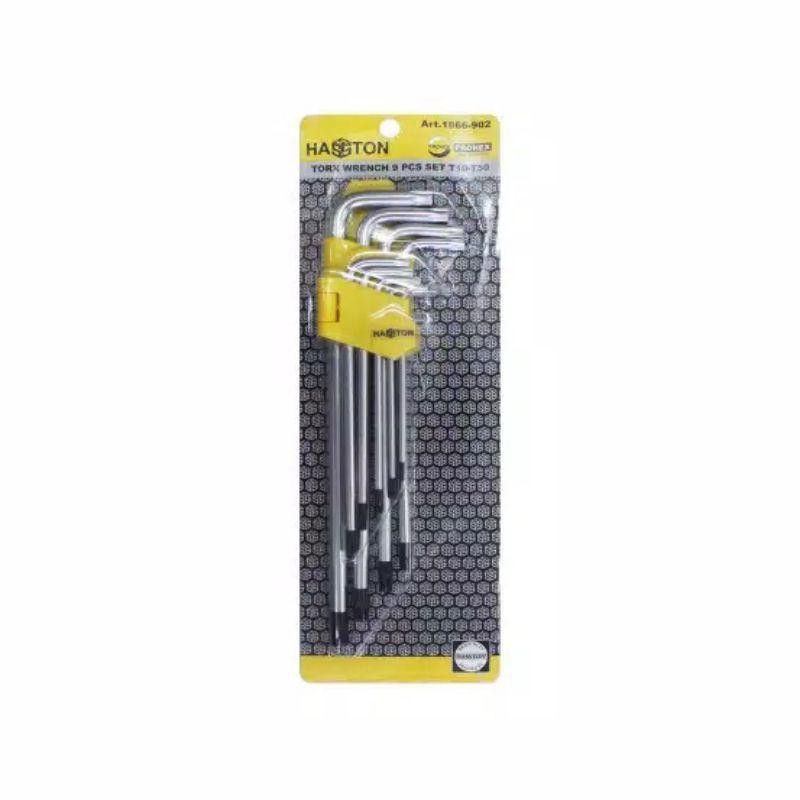 Kunci L bintang set Extra long 23 cm Torx Key HASSTON Prohex (1866-902)