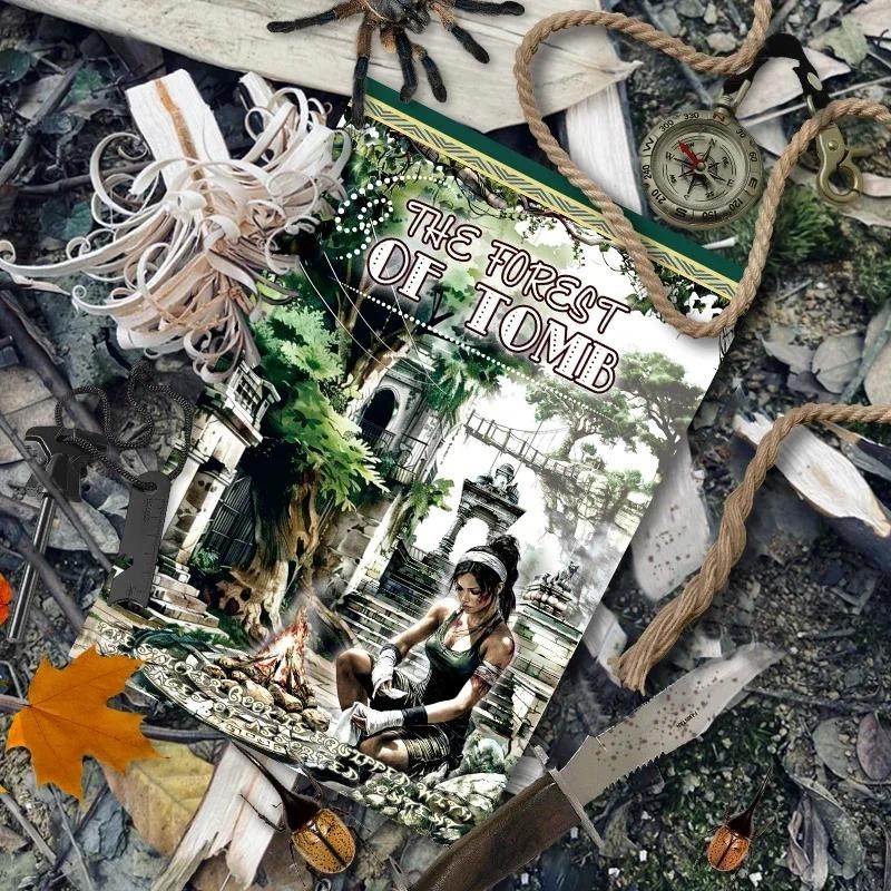 

20Sheets Vintage Forest Adventure Sticker Book Pre-Cut Aesthetic Decorative PET Washi Stickers Material Paper Scrapbook Journal