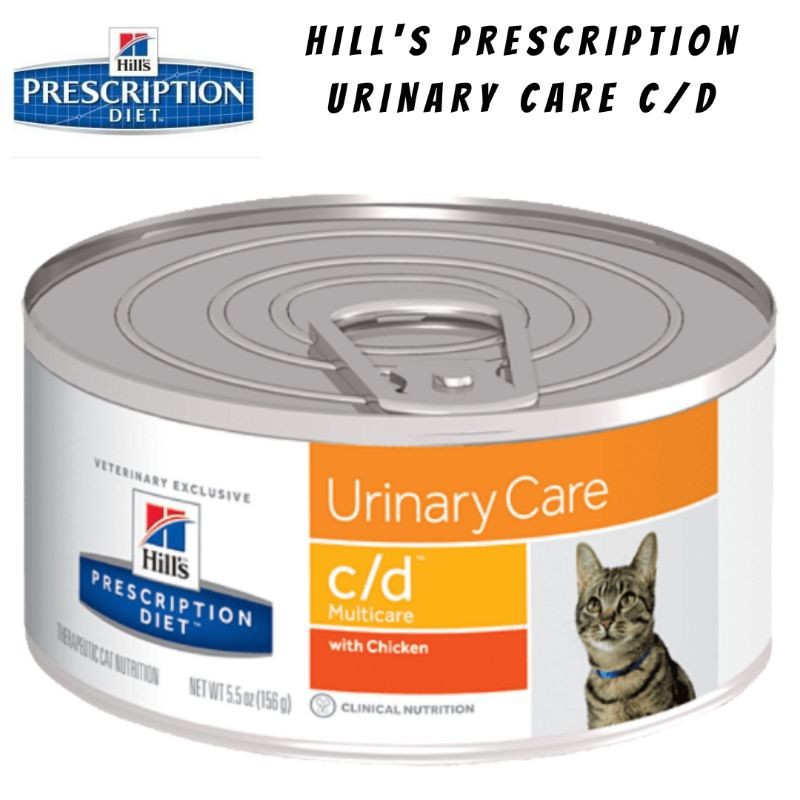 

Hills Prescription Urinary Care c/d Kaleng 156gr - Makanan Kucing Susah Pipis Gangguan Saluran Kencing Batu