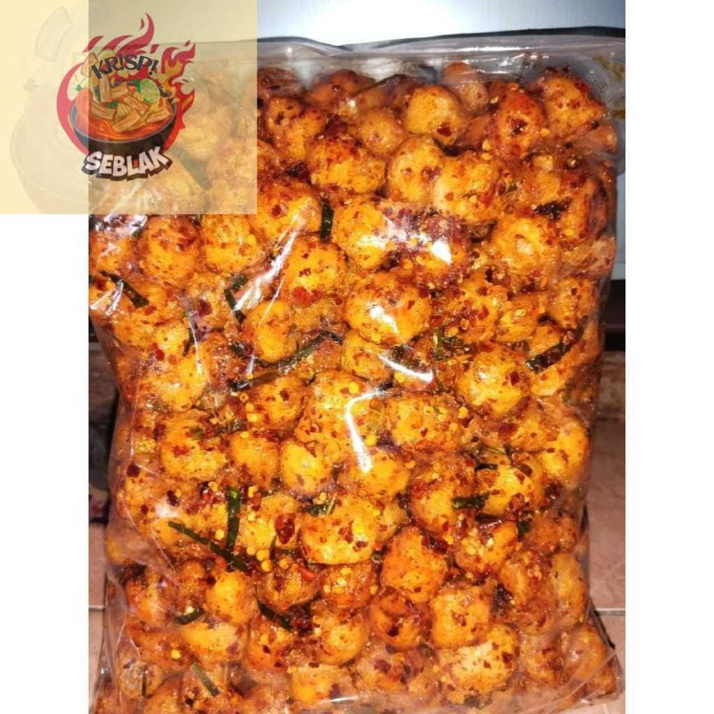 

Seblak krispi seblak siomay/somay mini/sebring siomay pedas daun jeruk bumbu melimpah