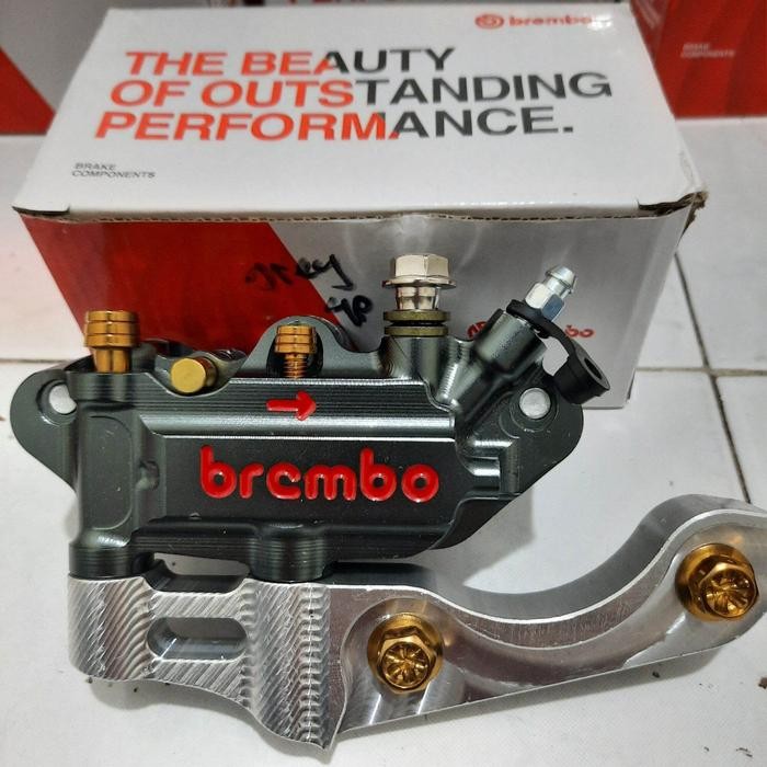 Kaliper Monoblok 4Piston 4P Plus Breket Plus Baut Probolt Gold Pnp Rx-King /Nuovo /Vixion /Vega R /J