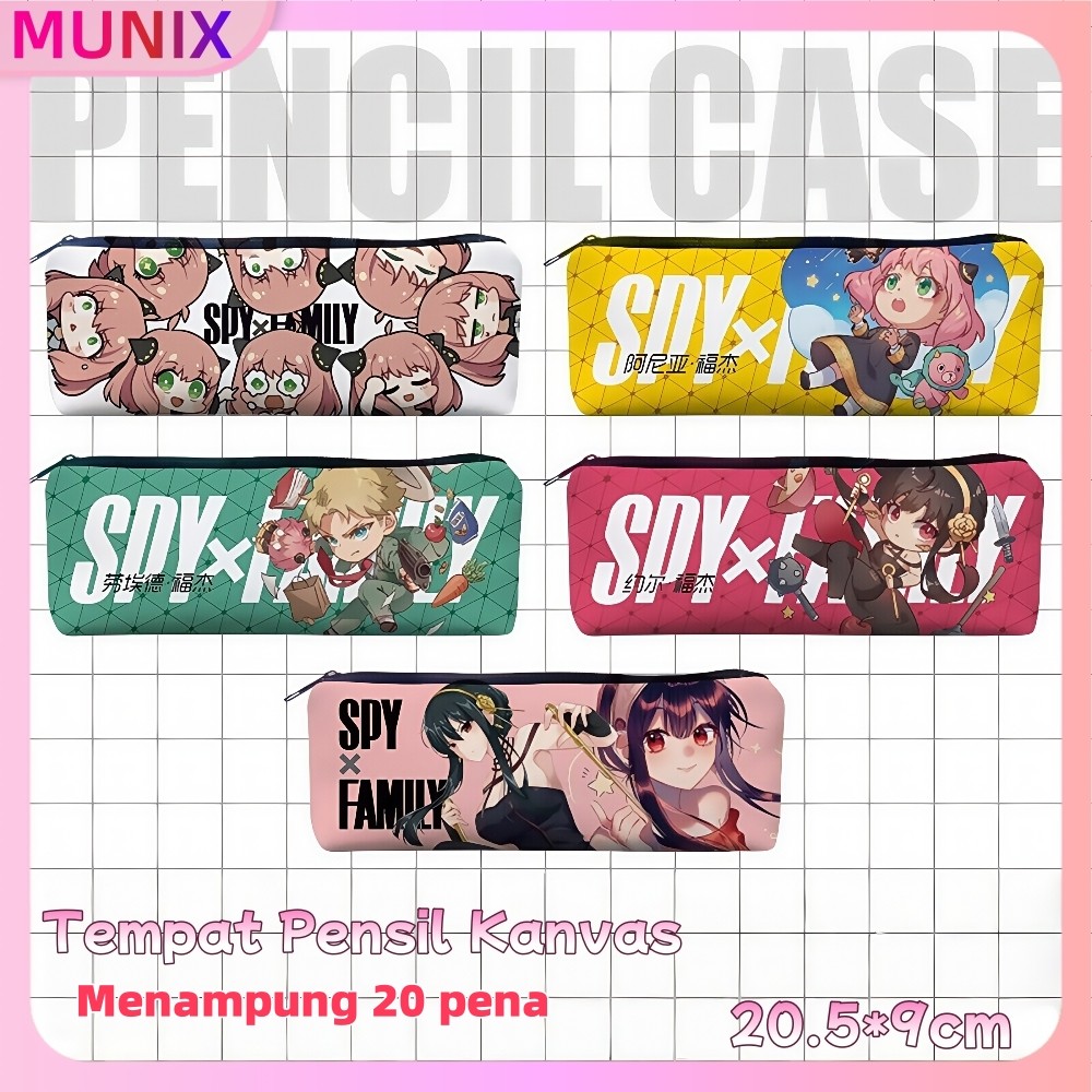 

Tas Pensil Kanvas Karakter Anya-20 Pensil,Desain Lucu untuk Siswa SD/SMP-COD