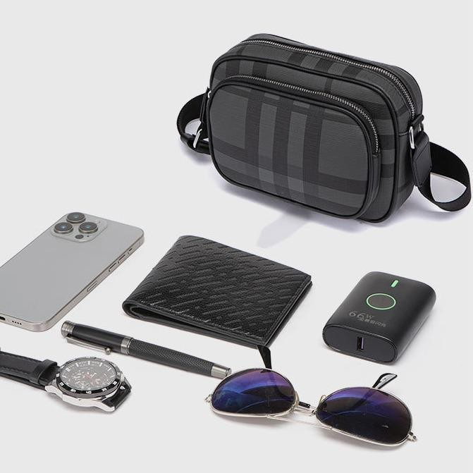 LEATHER BAG ORIN Tas Selempang Pria Kulit Tas Kulit Cowok Tas Pria Tas Jalan cowok