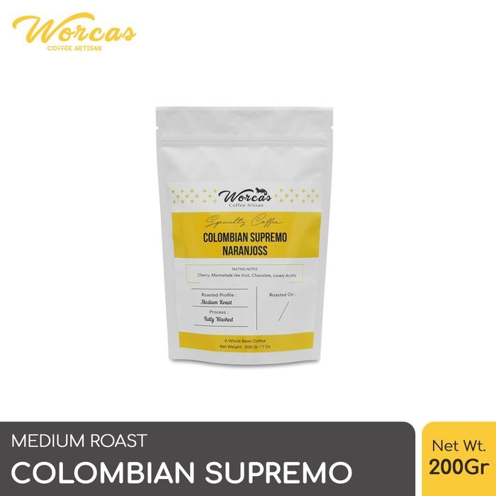 

Terbaru WORCAS Arabica Colombia Supremo 200gr - Medium Roasted Coffee - KOPI BIJI Terlaris Tbk