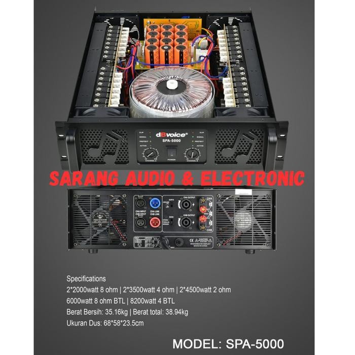Power dB Voice SPA 5000 Original Amplifier dbvoice SPA5000 Class GB